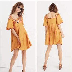 Madewell Embroidered Dress